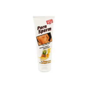 Gel lubrifiant à base d'eau arôme ananas, imitation sperme 250 ml 